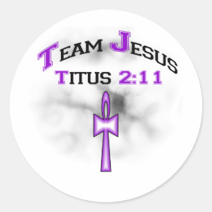 Team Jesus Christelijk Titus 211 Ronde Sticker
