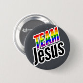 Team Jesus LGBTQ Ronde Button 5,7 Cm (Voorkant /achterkant)