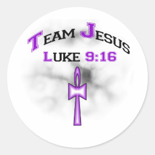 Team Jesus Luke 916 Ronde Sticker