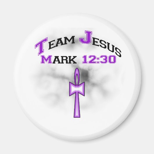 Team Jesus Mark 12:30 Magneet (Voorkant)