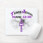 Team Jesus Mark 12:30 Muismat (Met muis)