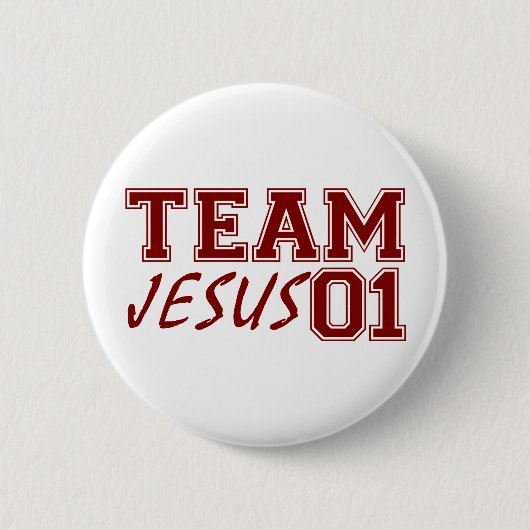 Team Jesus Ronde Button 5,7 Cm (Voorkant)