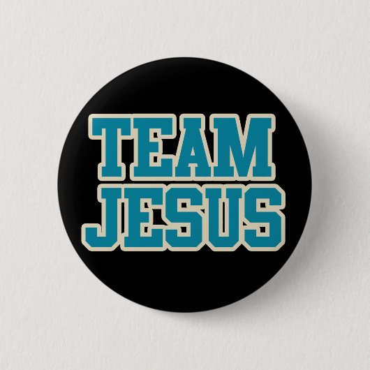 Team Jesus Ronde Button 5,7 Cm (Voorkant)