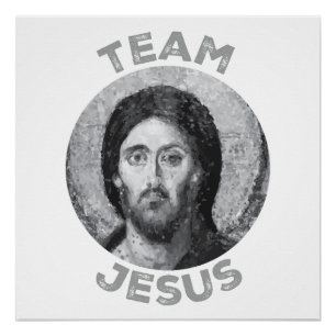 Team Jezus: Christus Pantocrator Icoon Perfect Poster
