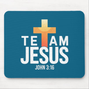 Team Jezus Johannes 3_16 - Christelijke Bijbel C Muismat