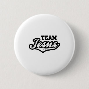Team Jezus T-shirt  Ronde Button 5,7 Cm