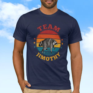 Team Jimothy de Legendarische Wasbeer Goud Rood Bl T-shirt