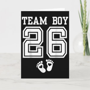 Team Jongen 2026 Geslacht Reveal Baby Shower Match Kaart