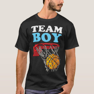 Team Jongen Sketll Geslacht Onthulling Blauw  T-shirt