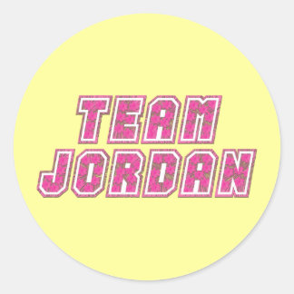 Team Jordan Ronde Sticker