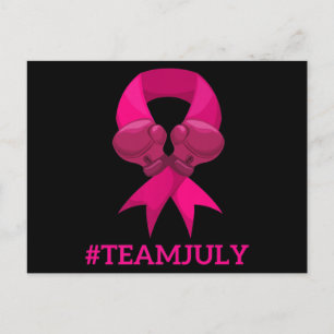 TEAM JULY Breast Cancer Awareness Premium T-Shirt7 Briefkaart