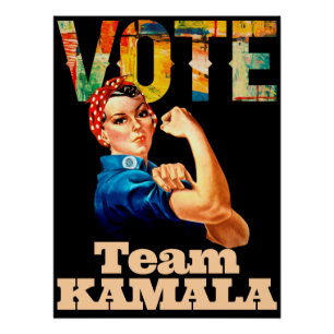 Team Kamala 2024 Nasty Women Vote Poster Politique