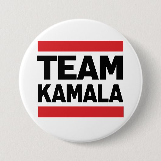 TEAM KAMALA RONDE BUTTON 7,6 CM (Voorkant)