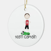 Team kapitein keramisch ornament (Links)