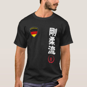 Team Karate Goju Ryu Duitse Vlag Kanji Japanse Ma T-shirt