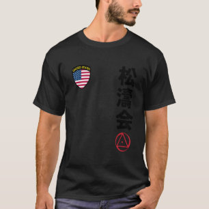 Team Karate Shotokai USA Vlag Kanji Japans Marti T-shirt
