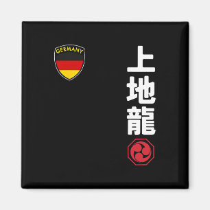 Team Karate Uechi Ryu Duitse vlag Japanse Martial Magneet