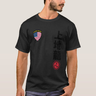 Team Karate Uechi Ryu USA Vlag Kanji Japans Mart T-shirt
