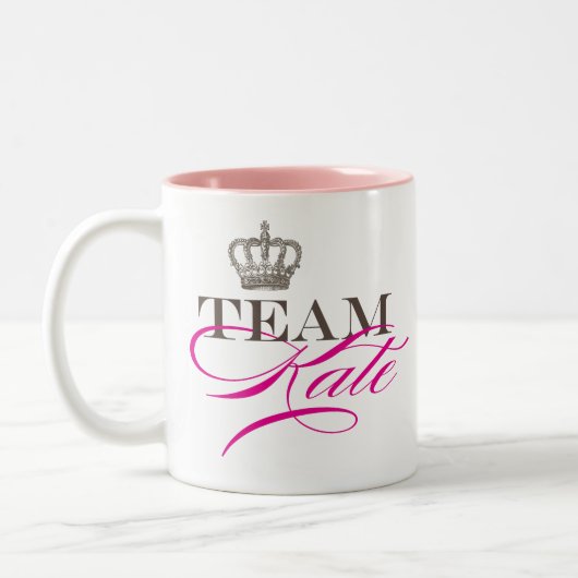Team Kate | Het koninklijke huwelijk Tweekleurige Koffiemok (Links)