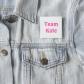 Team Kate Vierkante Button 5,1 Cm (In situ)