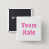 Team Kate Vierkante Button 5,1 Cm (Voorkant /achterkant)