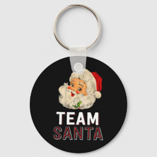 Team kerstkerstkerstfamilie die T - shirts van pyj Sleutelhanger