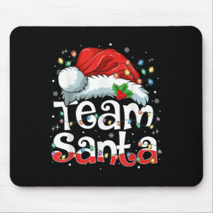 Team Kerstman Kerst Familie Matching Pyjama Muismat