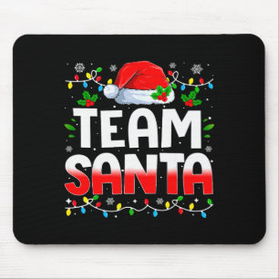 Team Kerstman Kerst Familie Matching Pyjama Muismat