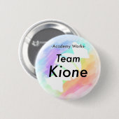 Team Kione - Academy Works Ronde Button 5,7 Cm (Voorkant /achterkant)