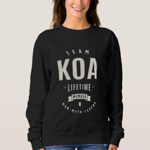 Team Koa Levenslang Lid Grappige Naam Koa Trui