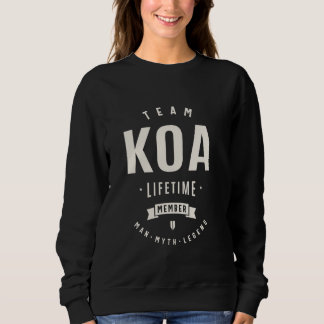 Team Koa Levenslang Lid Grappige Naam Koa Trui