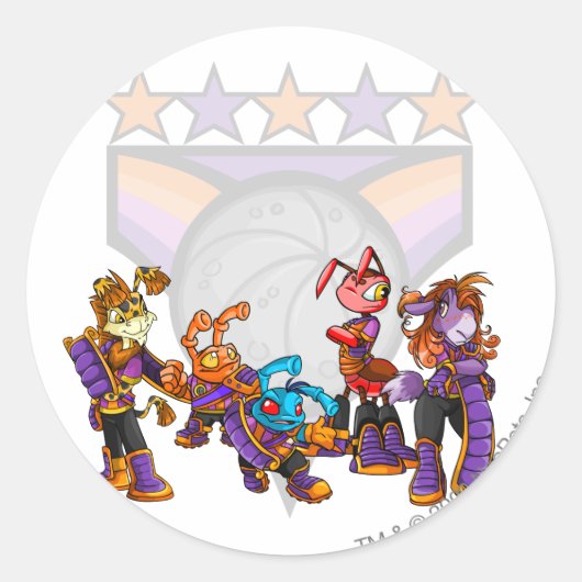 Team Kreludor Group Ronde Sticker (Voorkant)