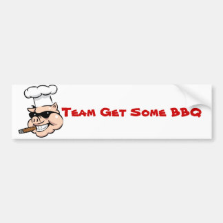 Team krijgt BBQ Bumpersticker