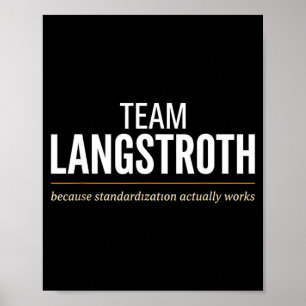 Team Langstroth Imkeridentiteit bij het type bijen Poster