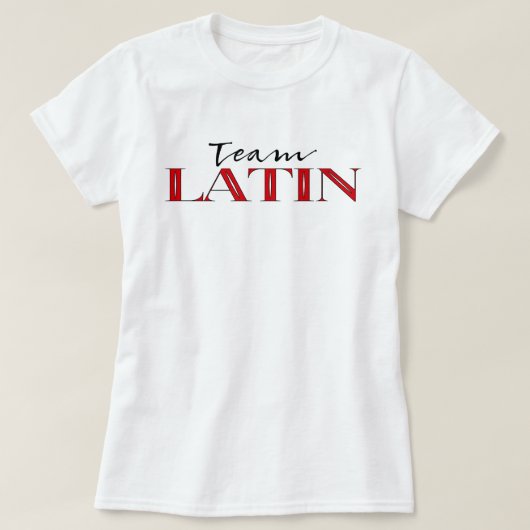 Team Latin Ballroom Dance T-shirt (Design voorkant)