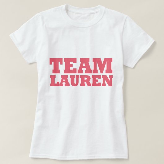 Team Lauren T-shirt (Design voorkant)