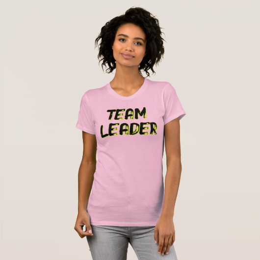 TEAM LEADER - (front AND back) T-shirt (Voorkant volledig)