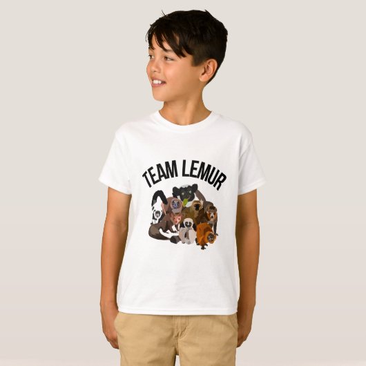 Team Lemur T-shirt (Voorkant volledig)