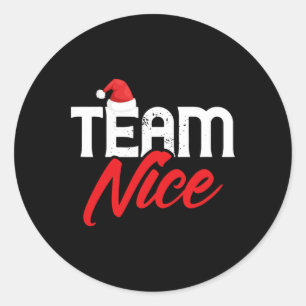 Team Leuk Grappig Paar Matching Outfit Team Naught Ronde Sticker