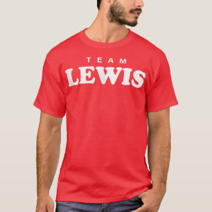 Team Lewis Gepersonaliseerde Achternaam Bruid Brui T-shirt