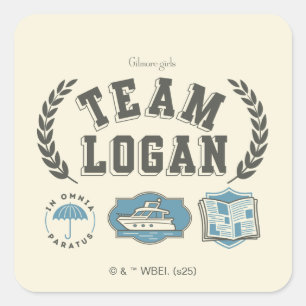 Team Logan Gilmore Girls Ontwerp Vierkante Sticker