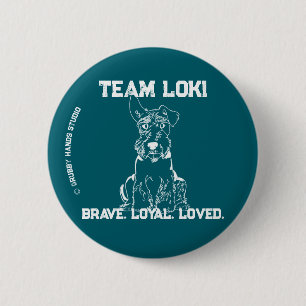 Team Loki Knop Ronde Button 5,7 Cm