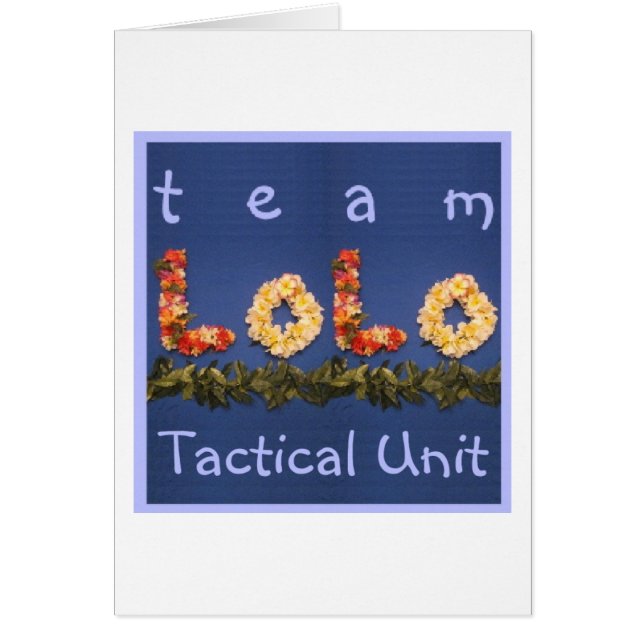 Team Lolo Tactitical Unit (Voorkant)