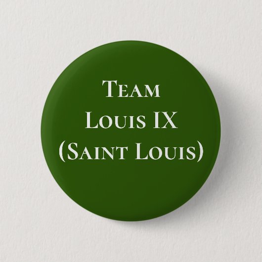 Team Louis IX (Saint Louis) Ronde Button 5,7 Cm (Voorkant)