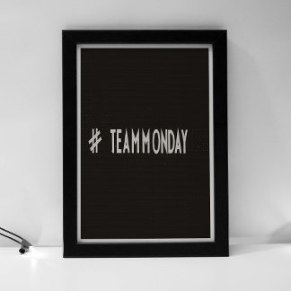 Team maandag poster