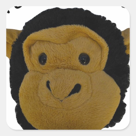 Team Mascot Vierkante Sticker (Voorkant)