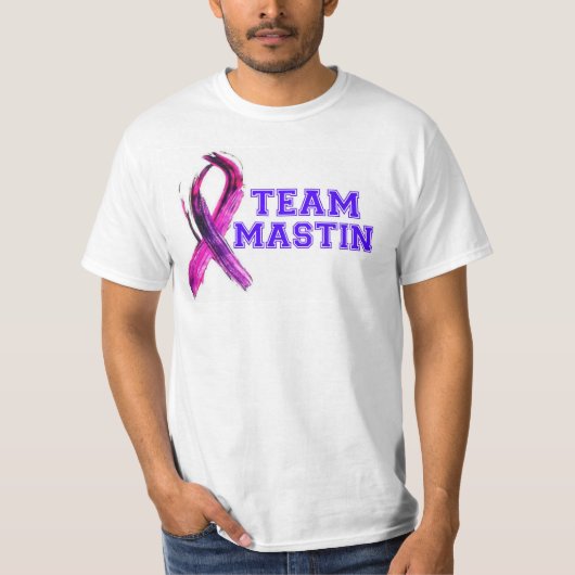 TEAM MASTIN Pancreas Cancer T-Shirts (Voorkant)