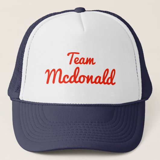 Team Mcdonald Trucker Pet (Voorkant)