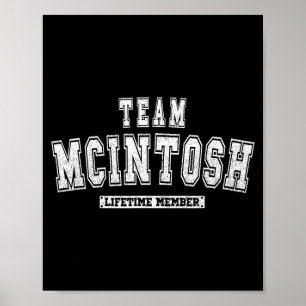Team MCINTOSH levenslang familielid achternaam Poster