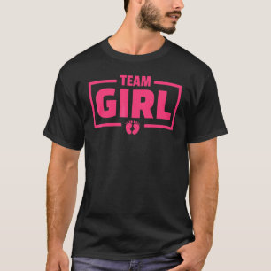 Team Meisje Geslacht Reveal Feest Team Roze Baby A T-shirt